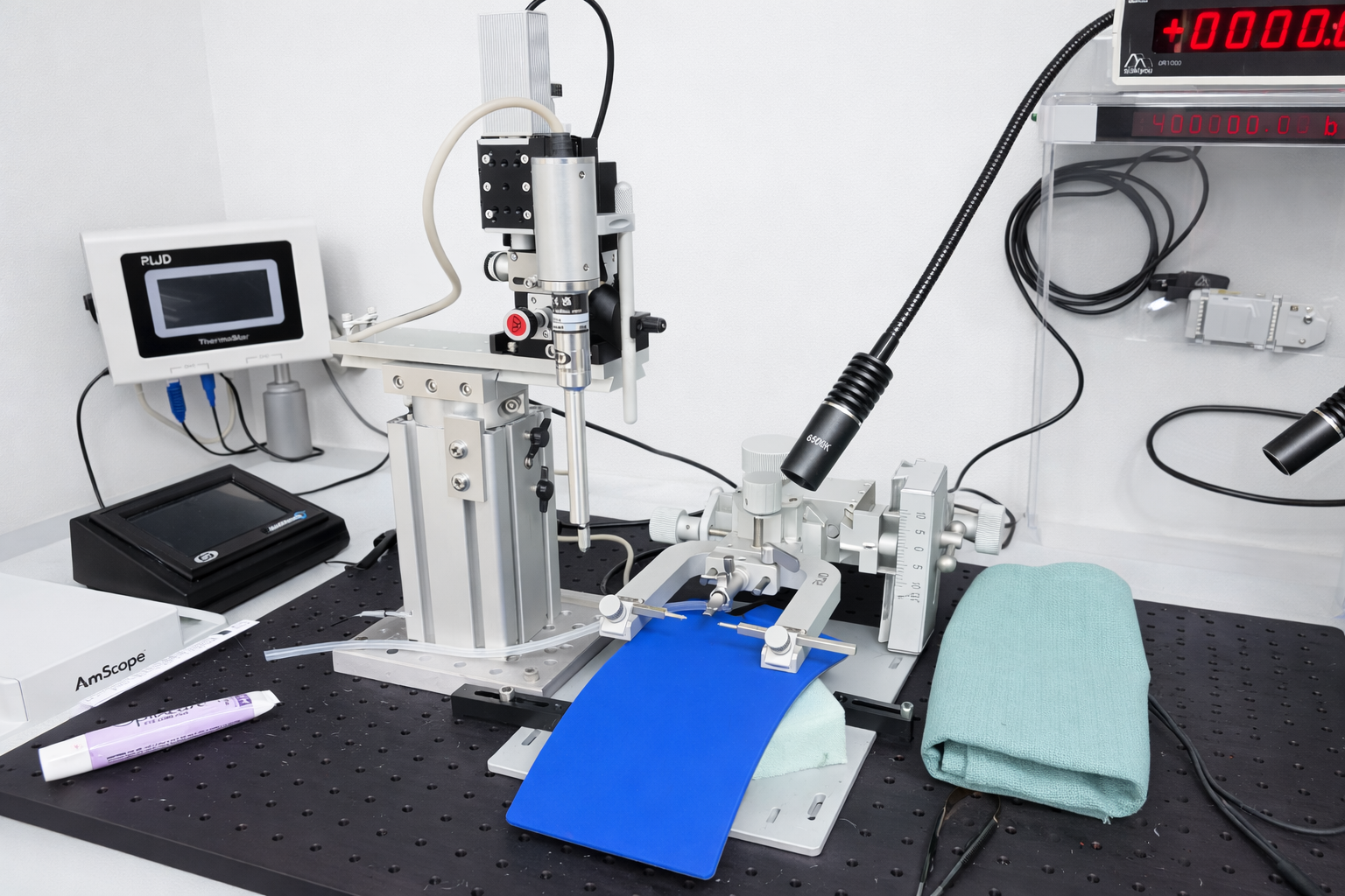 Stereotaxic surgery and injection setup